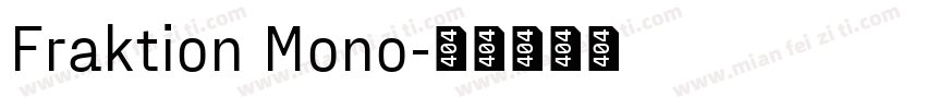 Fraktion Mono字体转换